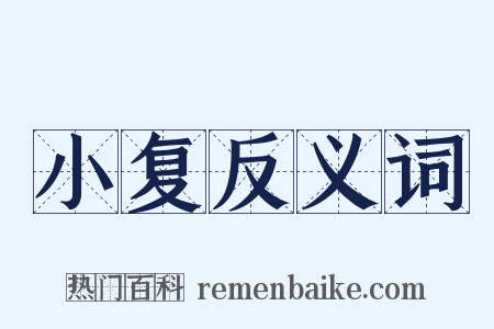 小复反义词是什么意思的图片